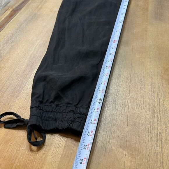 Alice + Olivia Linen Blend Jogger Jumpsuit Black Size 6‎ - Picture 14 of 14